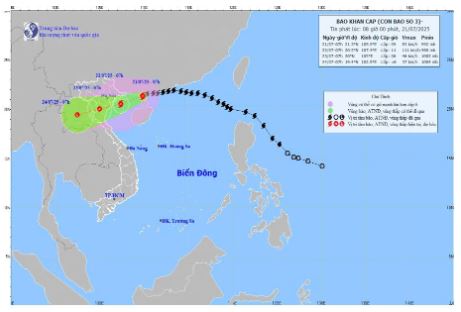 Ảnh hưởng bão số 3: Cảnh báo thời tiết ngoài khơi vùng biển Vĩnh Long gió cấp 6, giật 7 - 8