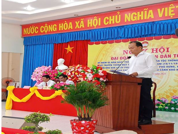 Ngày hội Đại đoàn kết toàn dân tộc liên khu dân cư ấp Phú Thạnh, Phú Long, Phú Hưng lan tỏa tinh thần gắn kết, đồng thuận, phát triển